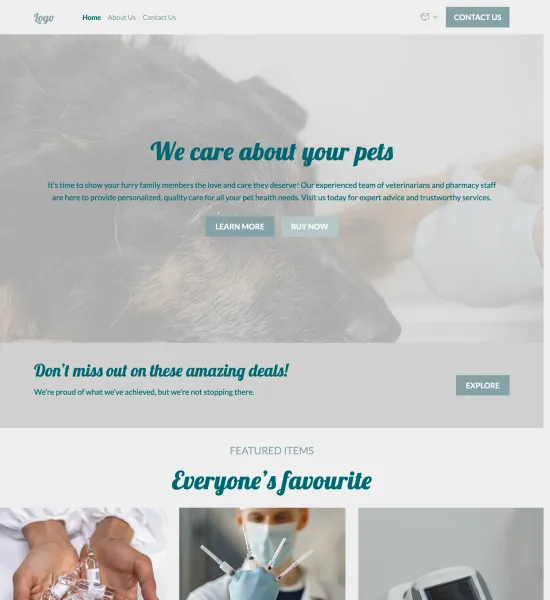 veterinary pharmacy template preview