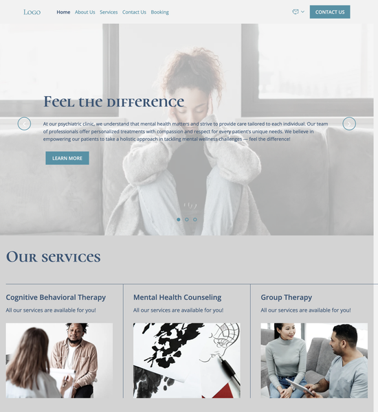 psychiatric clinic template preview