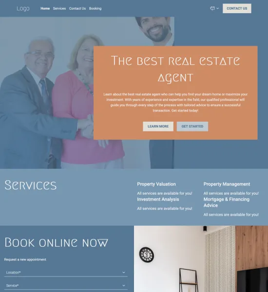 real estate consultant template preview