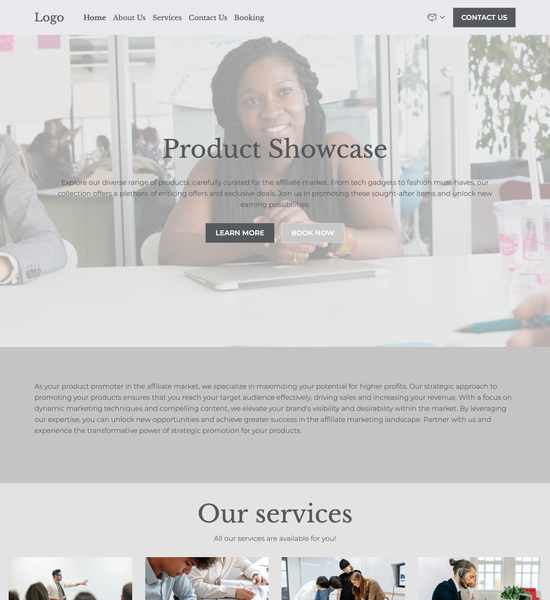 advertising agency template preview