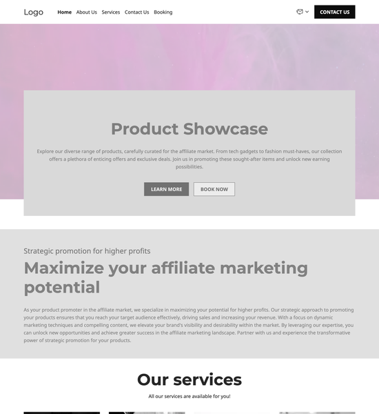 advertising agency template preview