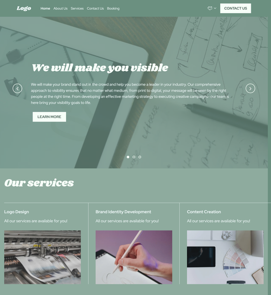 branding agency template preview