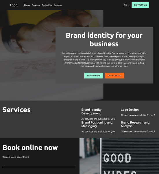 brand consultant template preview