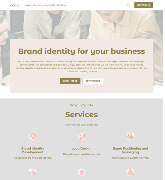 brand consultant template preview