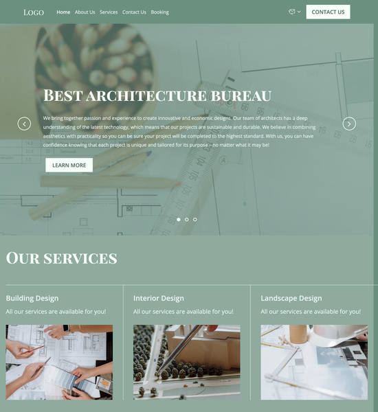 architecture firm template preview