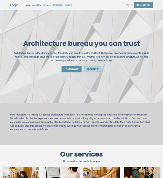 architecture firm template preview