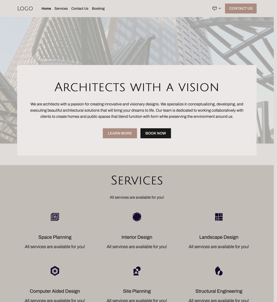 architect template preview