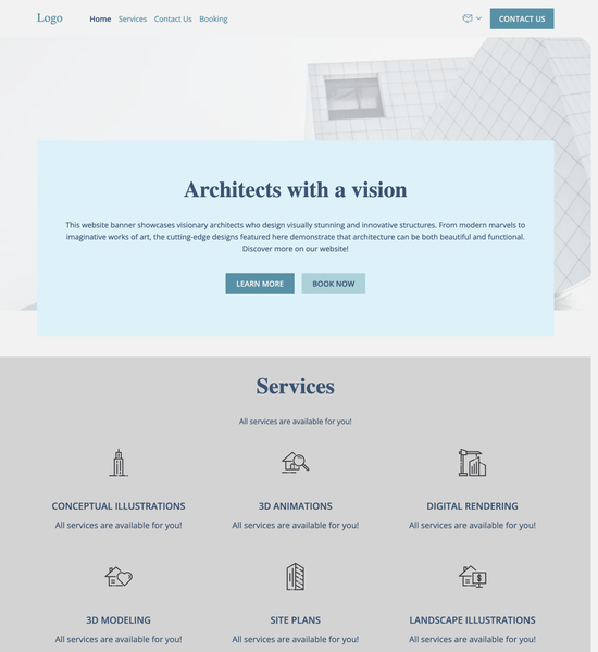 architecture illustrator template preview