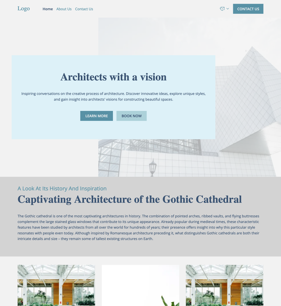 architecture blog template preview