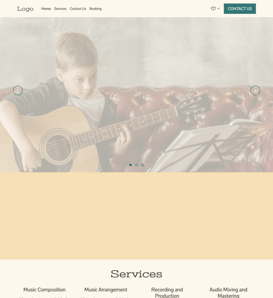 musician template preview