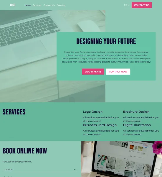 graphic designer template preview