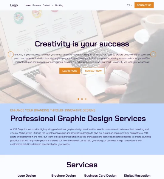 graphic designer template preview