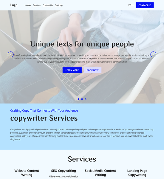 copywriter template preview