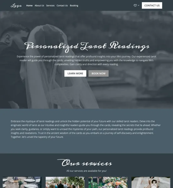 wedding agency template preview