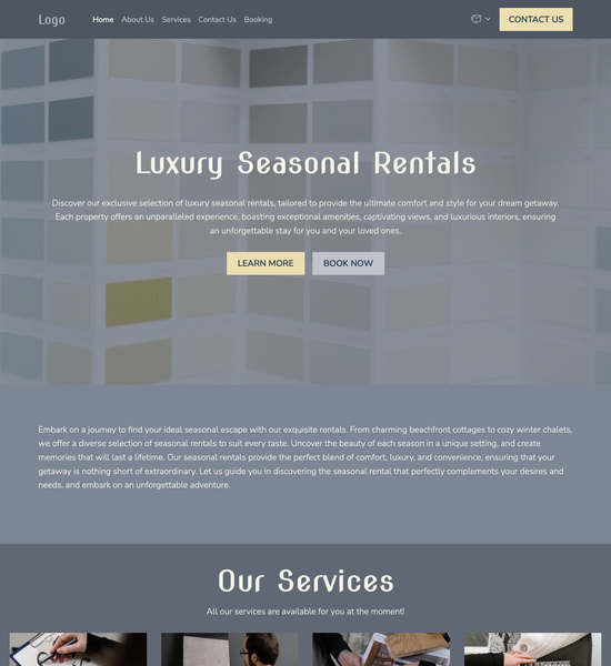 apartment rental agency template preview