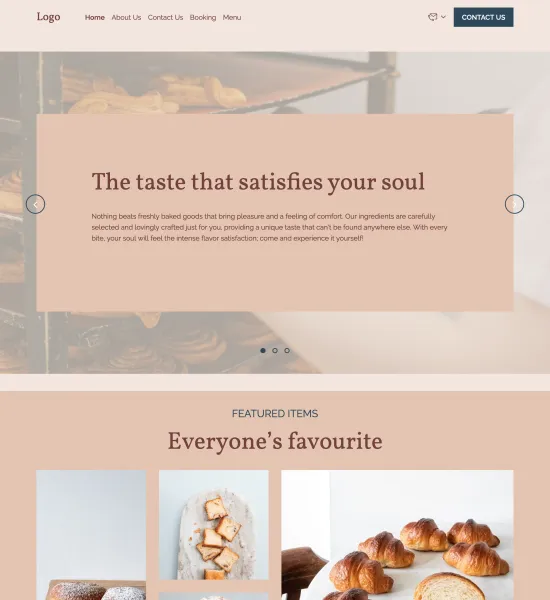 bakery template preview