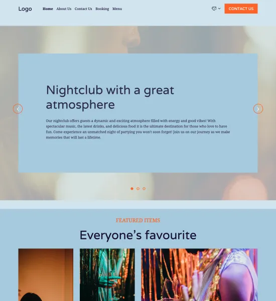 nightclub template preview