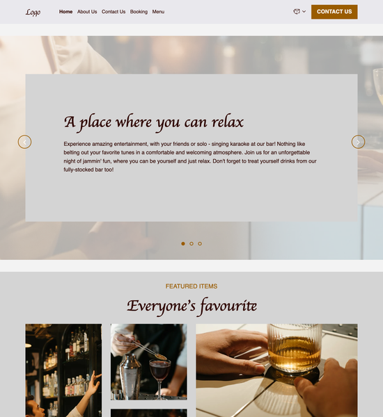 karaoke bar template preview