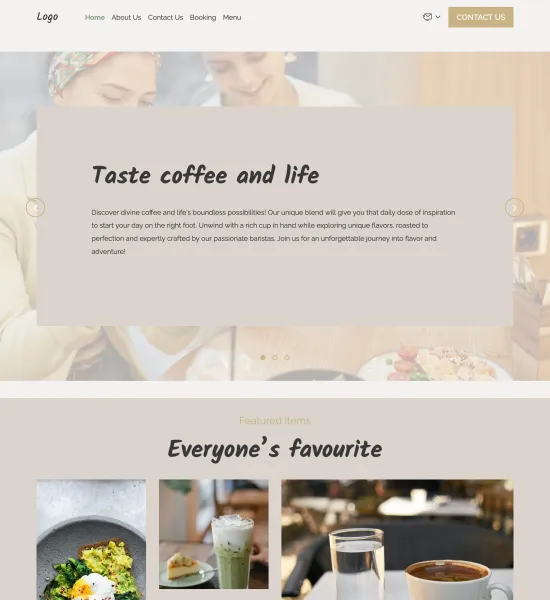 bistro template preview