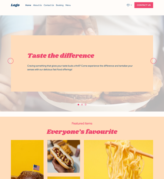 fast food restaurant template preview