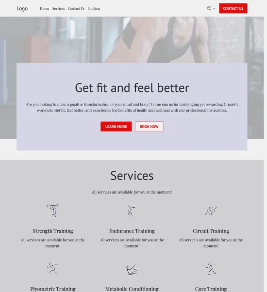 CrossFit instructor template preview