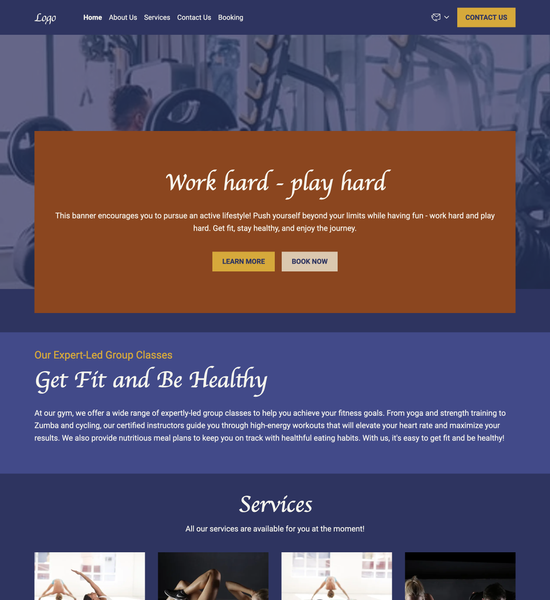 gym template preview