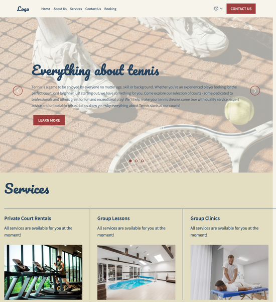 tennis courts template preview