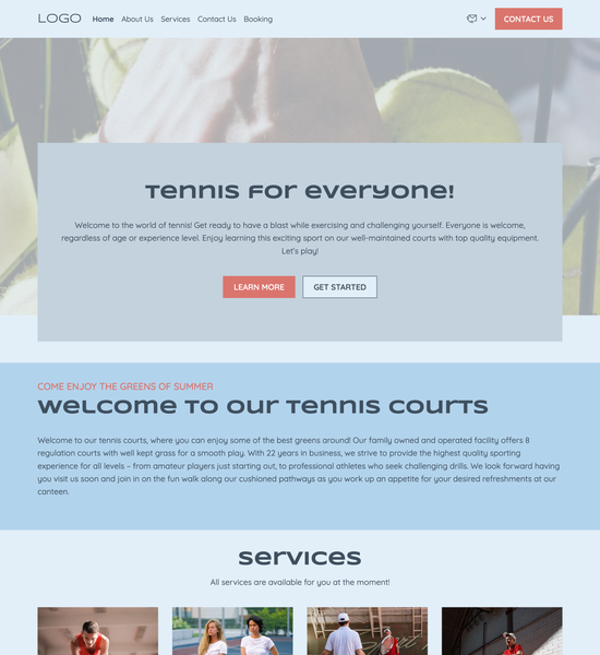 tennis courts template preview