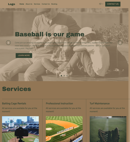 baseball field template preview