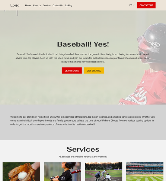 baseball field template preview