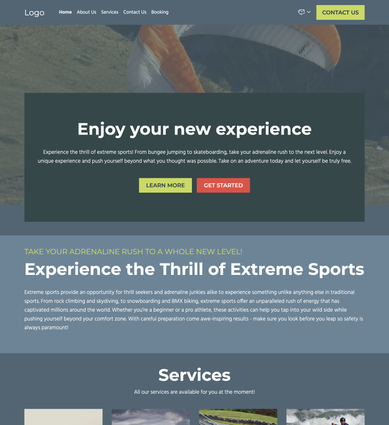 extreme sports  template preview