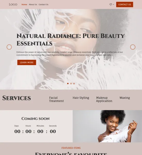 cosmetics store template preview