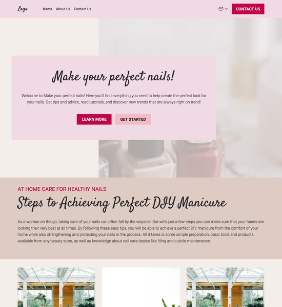 nail blog template preview