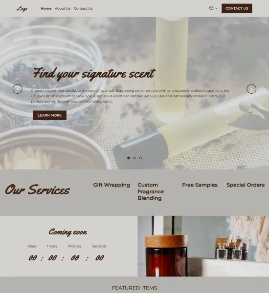 fragrance store template preview