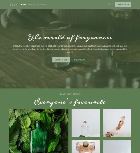 fragrance store template preview