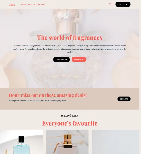 fragrance store template preview