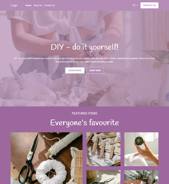 DIY store template preview