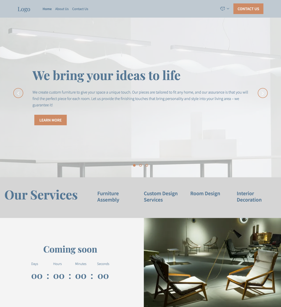 home furniture store template preview