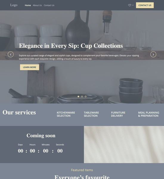 kitchen & dining store template preview