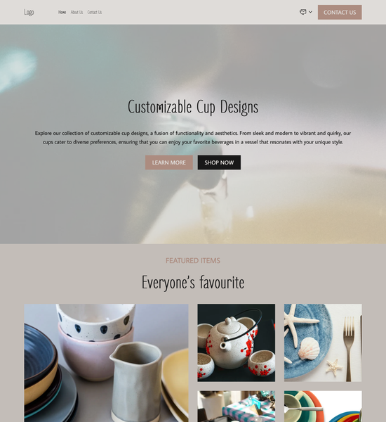 kitchen & dining store template preview