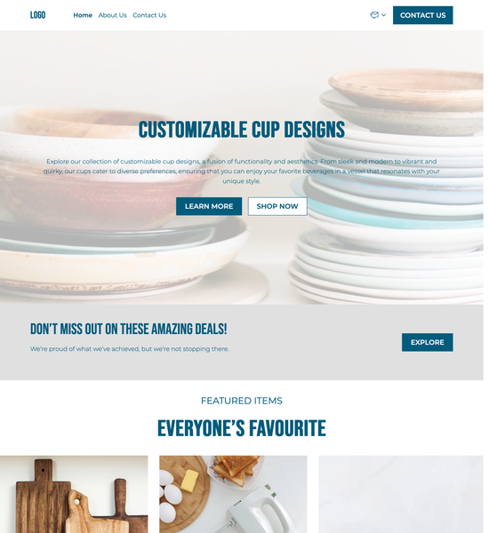 kitchen & dining store template preview