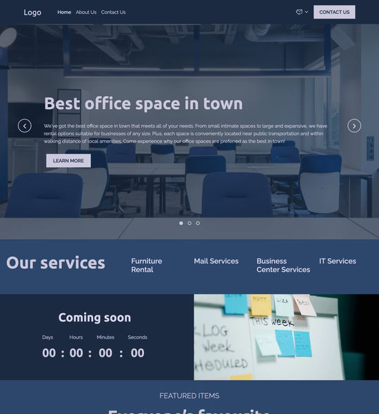 office rental agency template preview