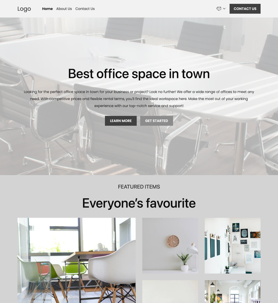 office rental agency template preview