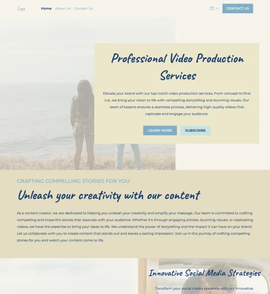 lifestyle blog template preview