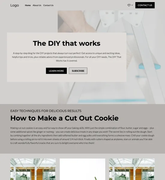 DIY blog template preview