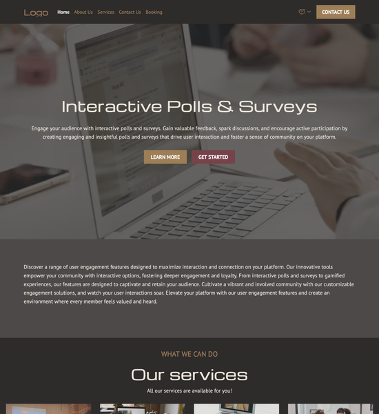 IT consulting agency template preview