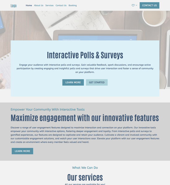 IT consulting agency template preview