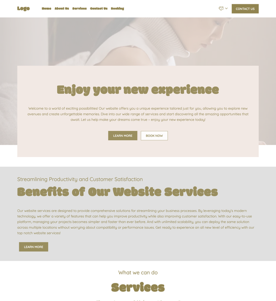 provide services template preview