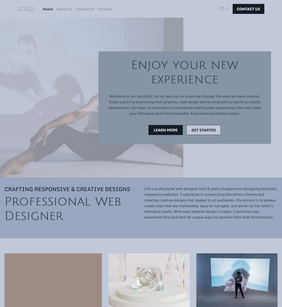 portfolio template preview