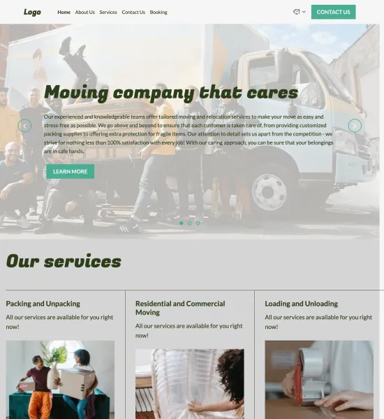 moving company template preview